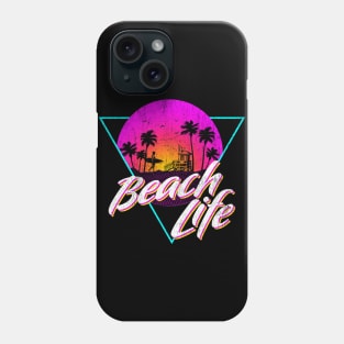 Vintage Fade Beach Life design Phone Case