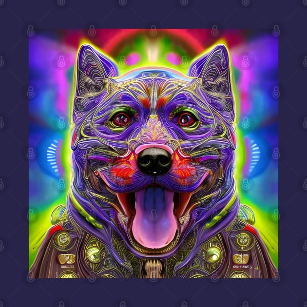 Dharma Dog (16) - Trippy Psychedelic Doggo by TheThirdEye