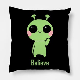 Alien - Believe Dark Pillow