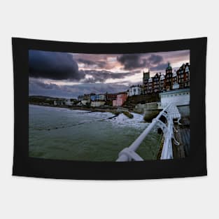 Cromer town and beach Tapestry