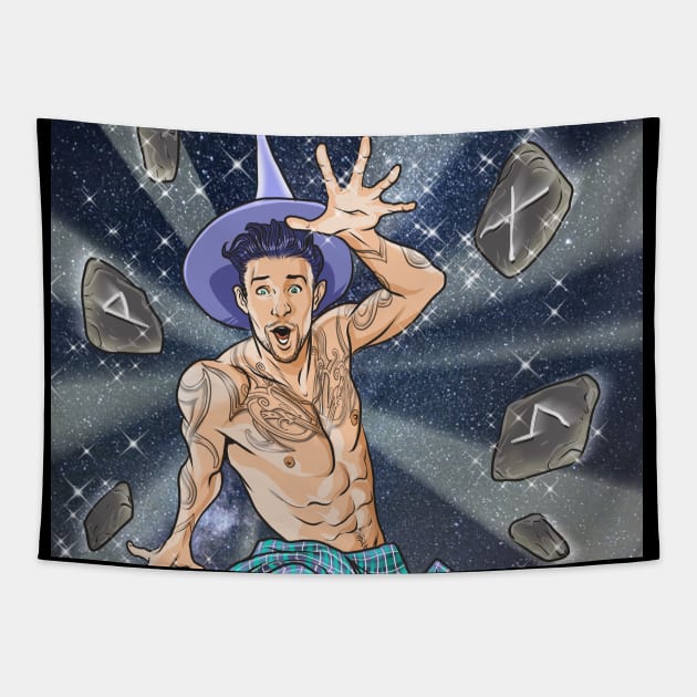 Witch Boys: Rune Caster Tapestry by JoeBoy101