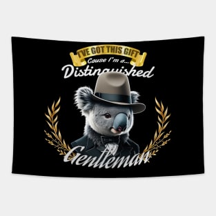 The Distinguished Koala Gentleman Tapestry