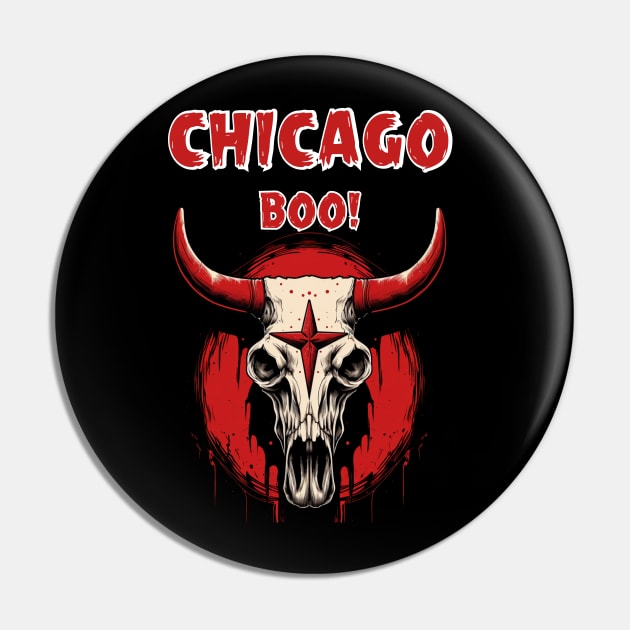 Chicago BOO Pin by FehuMarcinArt