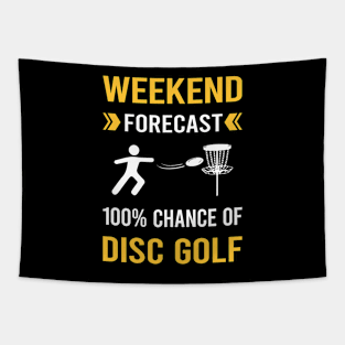 Weekend Forecast Disc Golf Tapestry