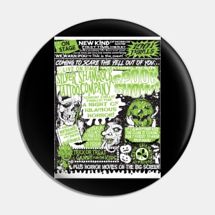 Silver Shamrock Spookshow Spectacular in GREEN Pin