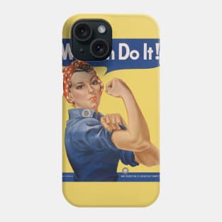 Rosie the Riveter, We Can Do It! World War II Poster Art Phone Case