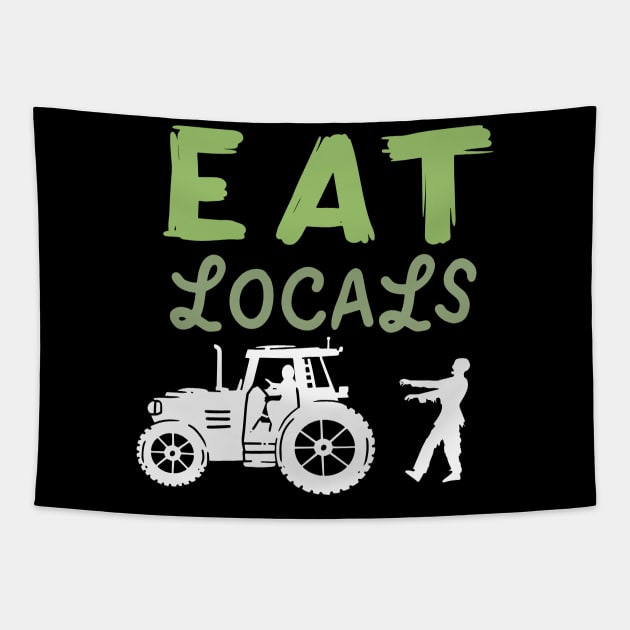 Zombie Farming: Eat Locals Tapestry by maxdax