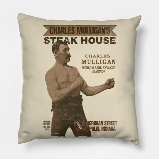 Parks and Recreation Charles Mulligan's Steakhouse Pillow by Bigfinz