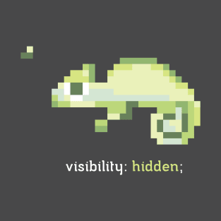 CSS 8-bit Chameleon - Programming T-Shirt