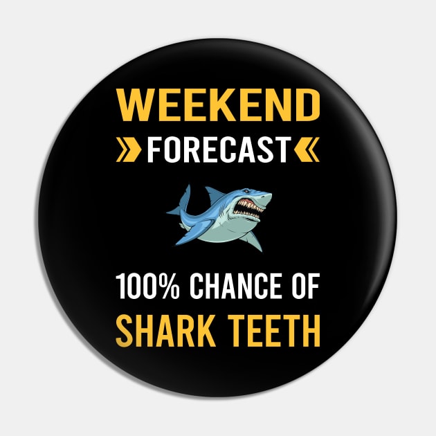 Weekend Forecast Shark Teeth Pin by Bourguignon Aror