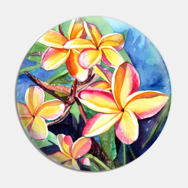 Plumeria Fever Pin by KauaiArtist