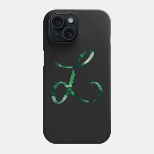 L initial cursive Phone Case