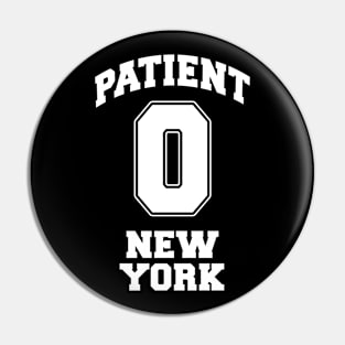 Patient Zero Zombie New York - White Pin