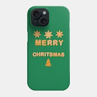 Merry Christmas Gingerbread Phone Case