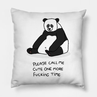 Grumpy Panda Pillow