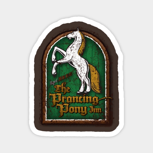 The Prancing Pony Magnet by MindsparkCreative