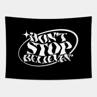 Don't Stop Believin' // Lyrics Typography Tapestry