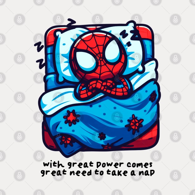 with great power comes great need to take a nap by sadieillust