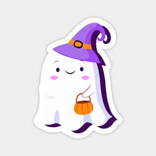 kawaii halloween ghost Magnet