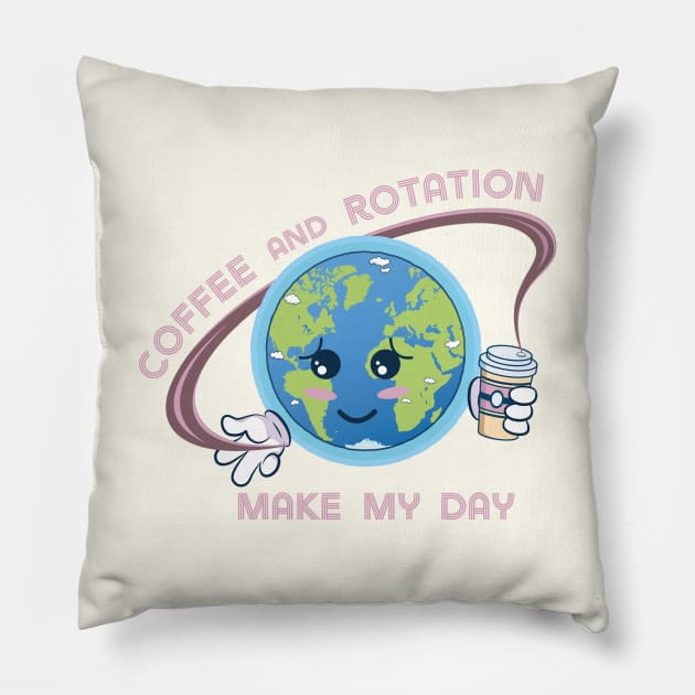 Coffee makes me Happy Pillow by FunawayHit