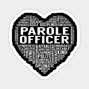 Parole Officer Heart Magnet