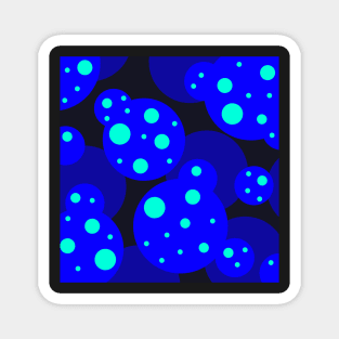 starry night pop art polka dots Magnet