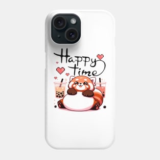 Red Panda Boba Tea Phone Case