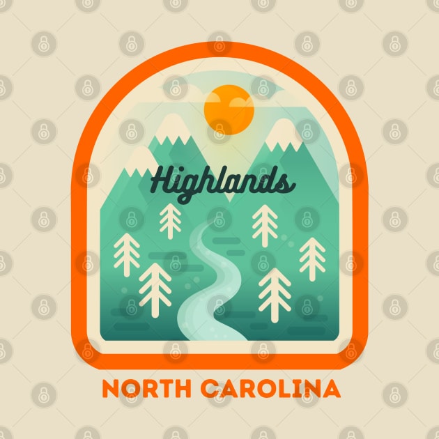 Highlands North Carolina NC Tourist Souvenir by carolinafound