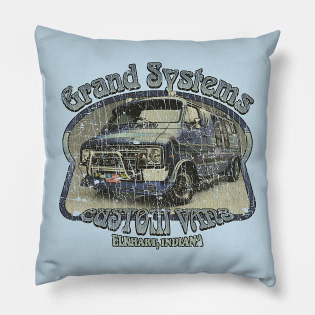 Grand Systems Blue Diamond 1977 Pillow by JCD666