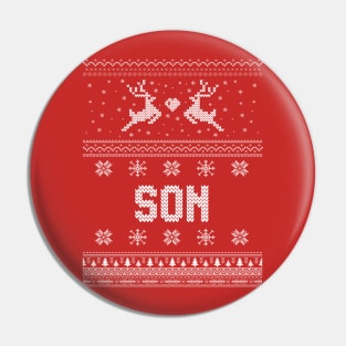 Son - Ugly Christmas Sweaters T-Shirt Pin