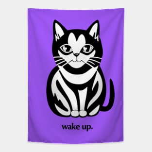 Cat - wake up Tapestry