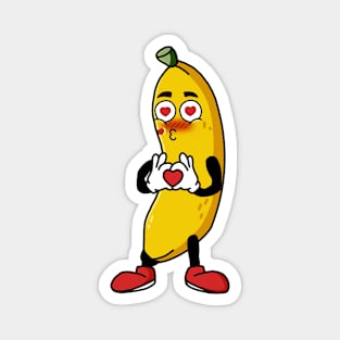 Cute in love Banana! Magnet