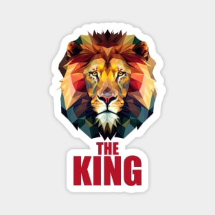 King of the Jungle - Lion Head Polygon Magnet