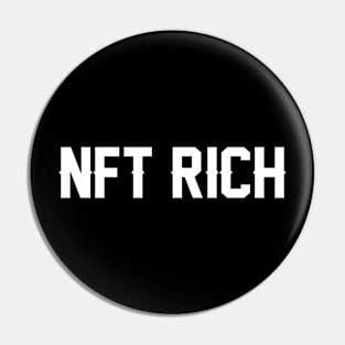 NFT Rich - NFT Holders - White Pin