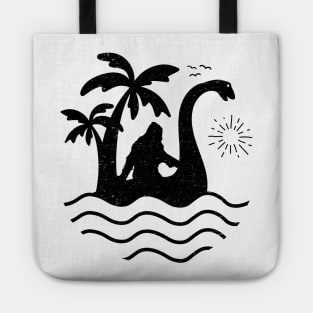 Bigfoot Riding Loch Ness Monster Tote