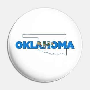 Oklahoma Colored State Letters Pin