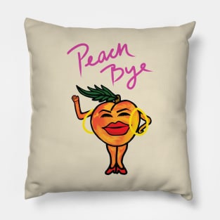Peach Bye Pillow