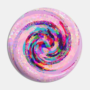 Diamond Confetti Swirl Pin