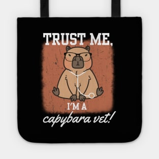 Capybara Red  Funny Vet Technician Tote