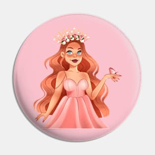 Magical flower girl Pin