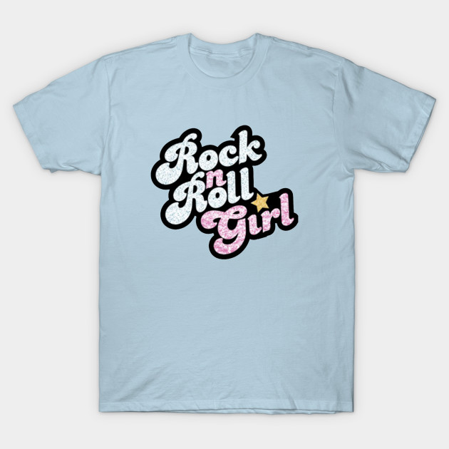 Discover Rock n' Roll Girl - Vintage Music Genre 70s Sassy Tween - T-Shirt