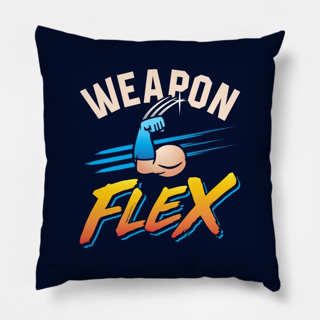 Weapon Flex Pillow by brogressproject