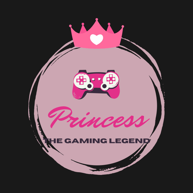 Princess girl gamer by GenerativeCreations