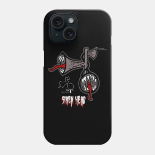 Scary Siren Head printable and cutout meme mask Phone Case