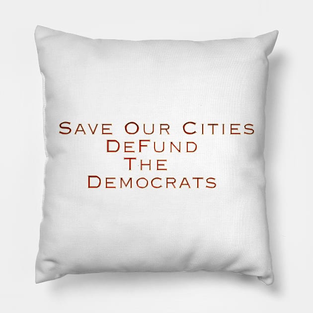 Save Our Cities Pillow by Colveraft Designs