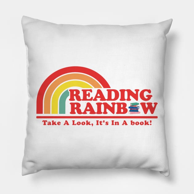 Reading Rainbow - Retro Pillow by Real Pendy