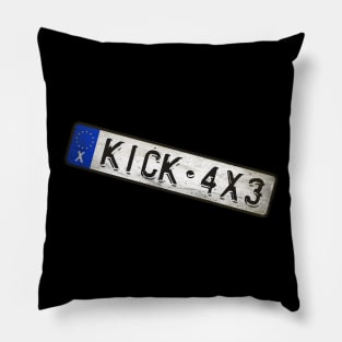 KICK - 4X3 Car license plates Pillow