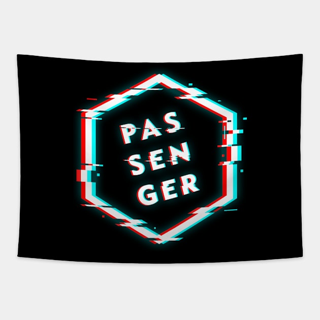 PASSENGER POLYGON GLITCH Tapestry by BELLASOUND