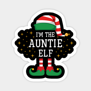 I'm The Auntie Elf Matching Family Christmas Pajama Magnet