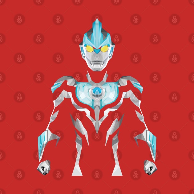 Ultraman Ginga (Low Poly Style) by The Toku Verse